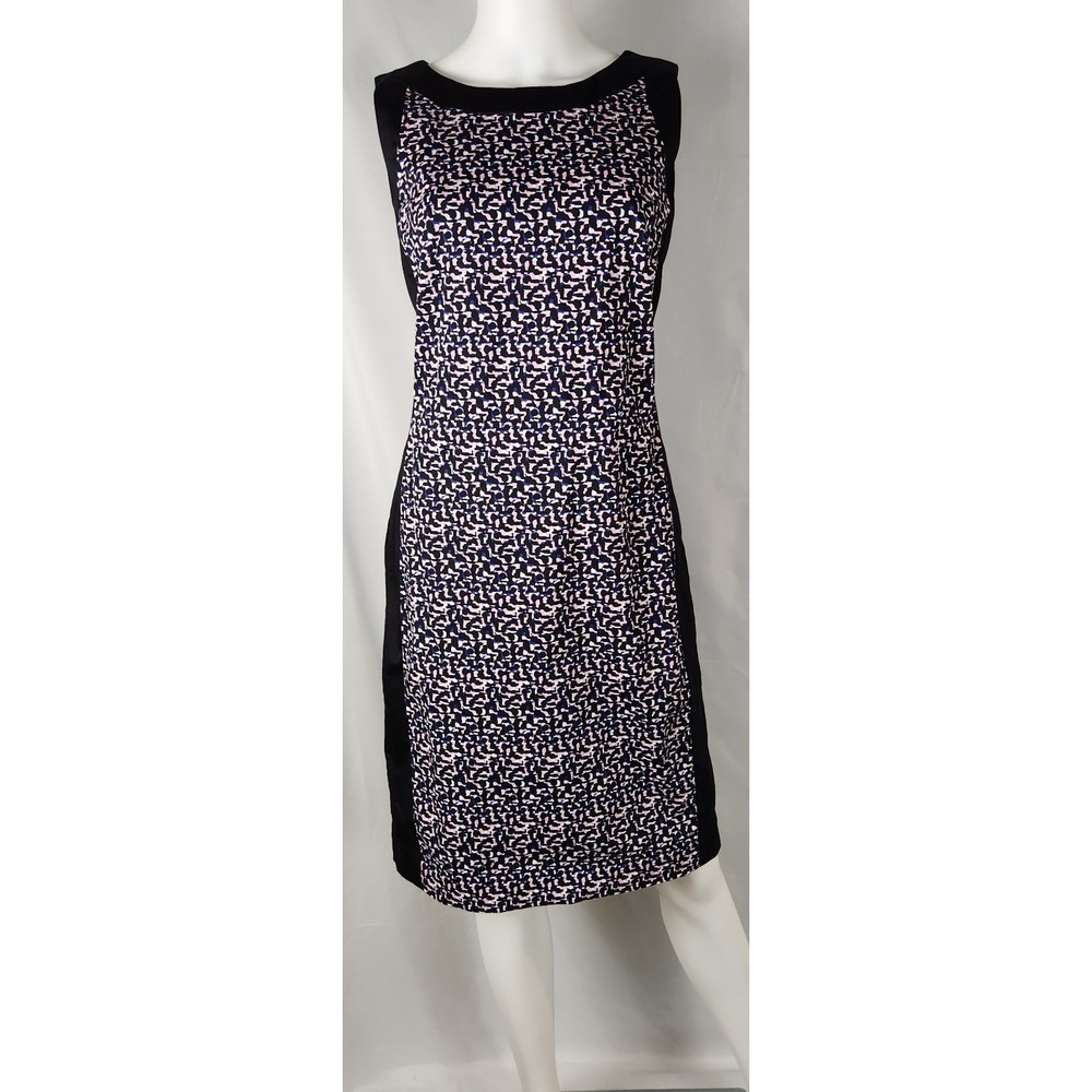 Liz Claiborne Abstract Geometric Classic/Minimalist/Corpcore Sheath Dress 14